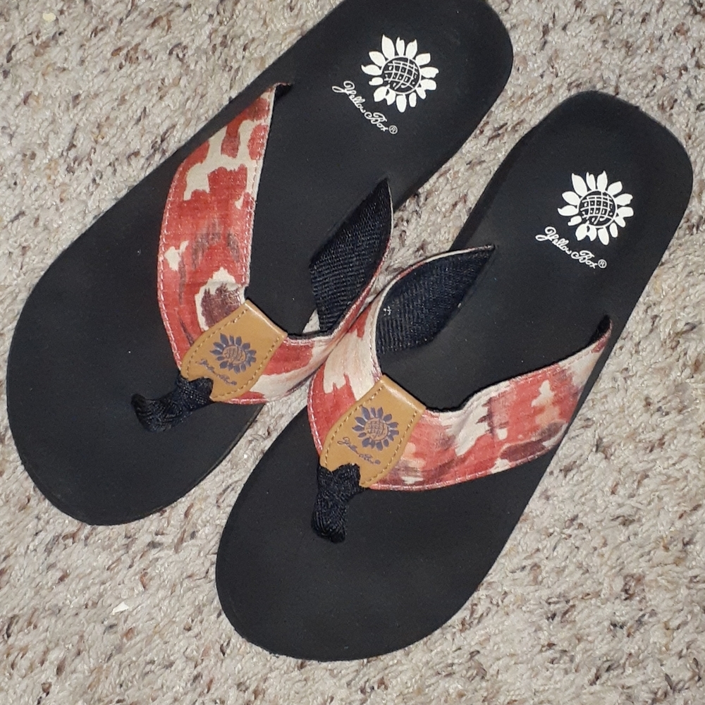 Yellow Box sandals